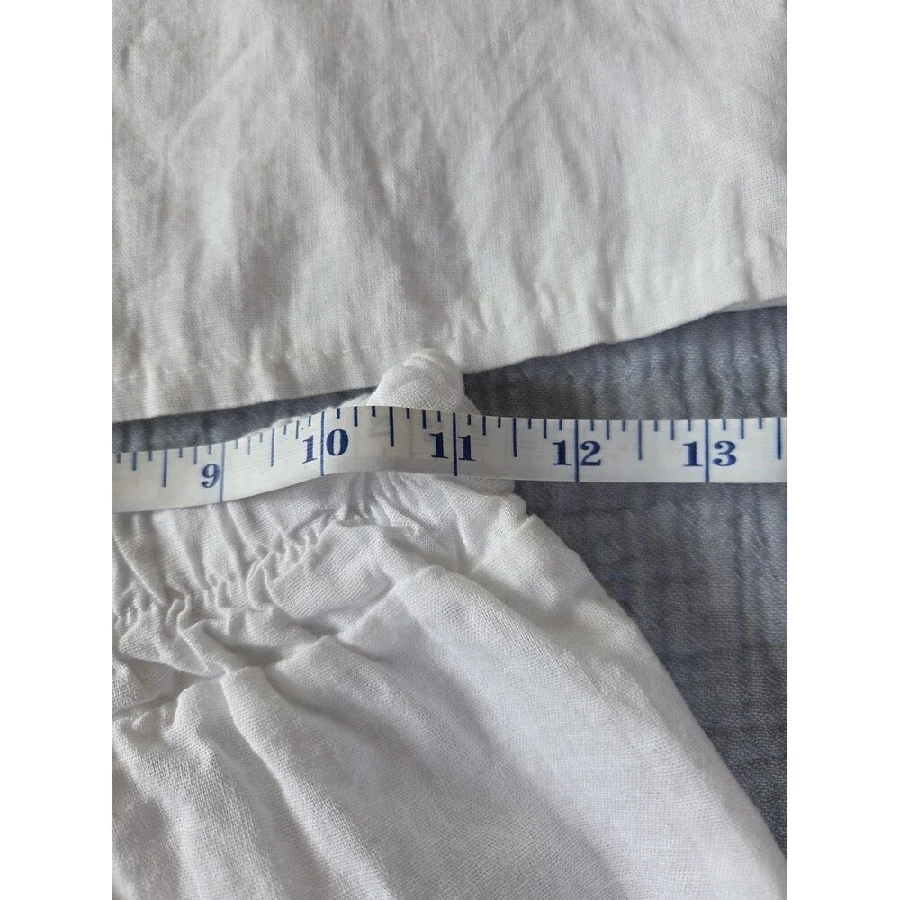 NWTs White Cotton Matching Shorts & Top Set Made In Italy Size 12-14 (Youth)